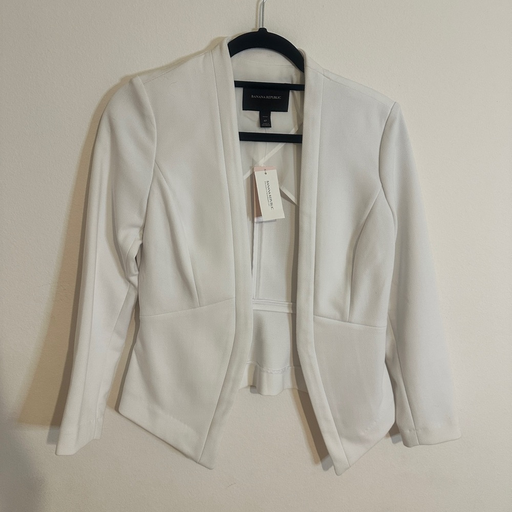 White Women's Blazer by Banana Republic
